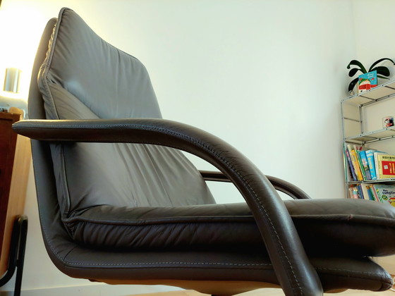 Image 1 of Lounge Sessel Leder 60er Jahre