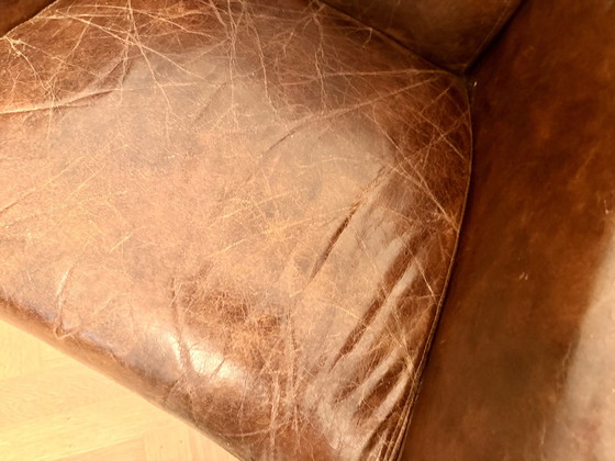 Image 1 of 2 atemberaubende Aviator-Sessel aus antikem Leder