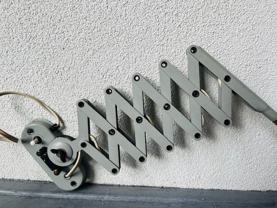 Image 1 of Industrielle Hala Scherenlampe von H. Busquet