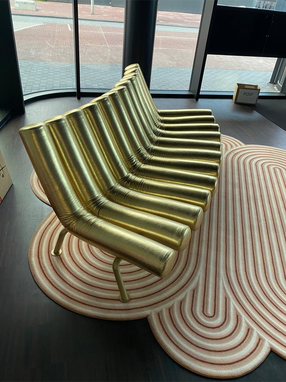 Image 1 of Atelier Biagetti & Laura Baldassari Gufram Gold konvexes Disco-Sofa