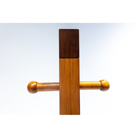 Image 1 of Mid-Century Totem Garderobe aus Holz, Italien 1960er Jahre