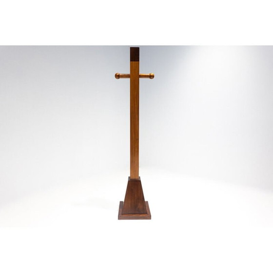 Image 1 of Mid-Century Totem Garderobe aus Holz, Italien 1960er Jahre