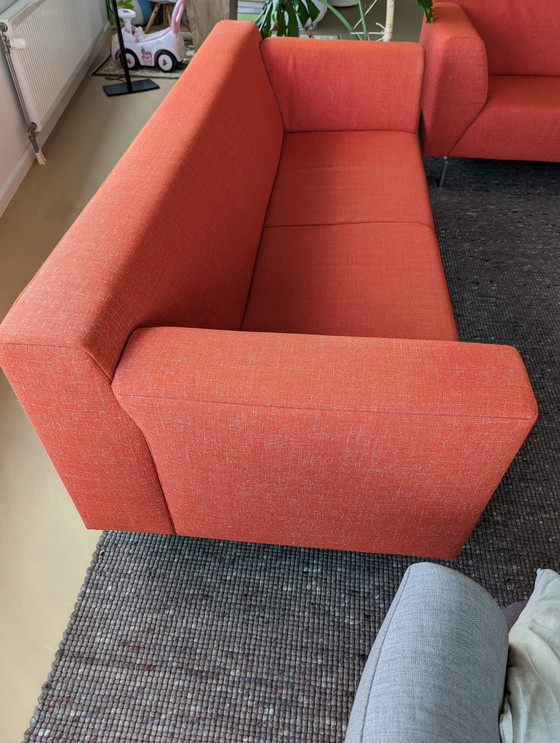 Image 1 of 2x Rolf Benz Linea 318 Zweieinhalbsitzer-Sofa