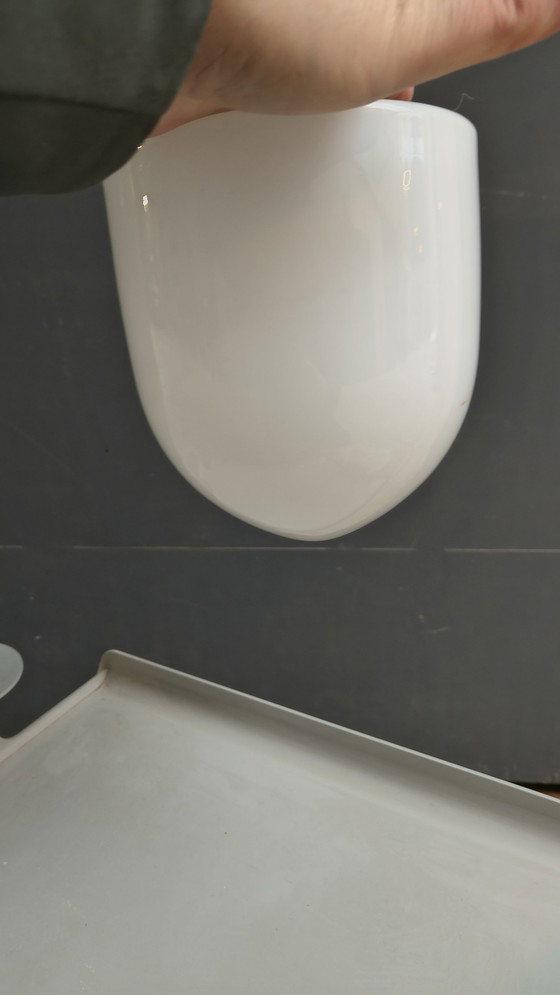 Image 1 of Hamolite 1934 von Frans Hamers Art Deco Opaline Deckenleuchte