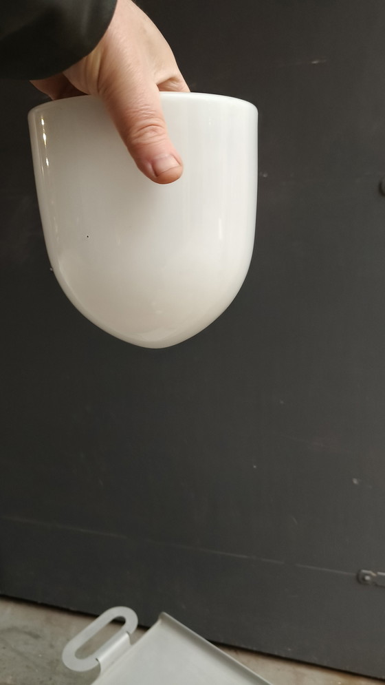 Image 1 of Hamolite 1934 von Frans Hamers Art Deco Opaline Deckenleuchte