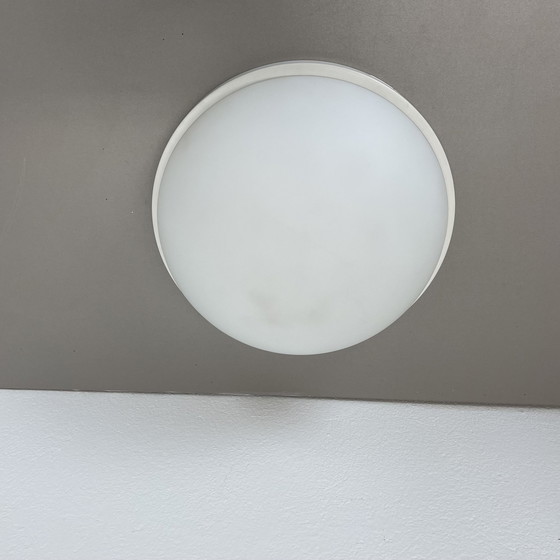 Image 1 of Satz von 2 Metall- und Glas-Wand-Deckenleuchten von Glashütte Limburg, Deutschland, 1980