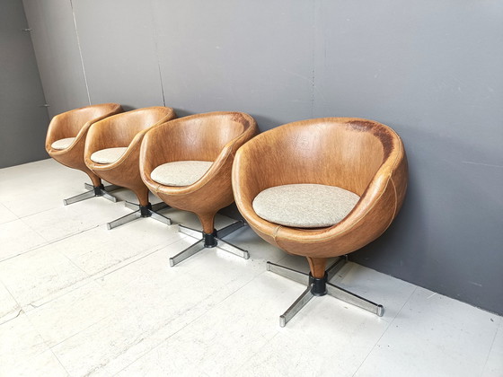 Image 1 of Satz von 4 Luna Lounge Chairs von Pierre Guariche für Meurop, 1960er Jahre