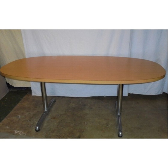 Image 1 of Vintage Tisch aus Melaminholz, Italien 1980er