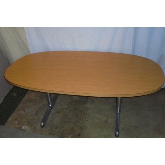 Image 1 of Vintage Tisch aus Melaminholz, Italien 1980er