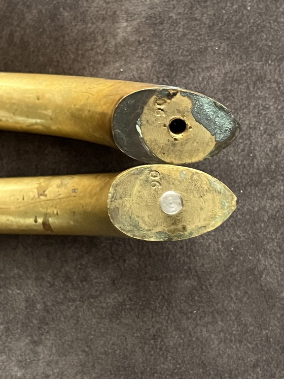 Image 1 of Modernist Bronze Handle , Vintage , Jugendstil . Großes Format .