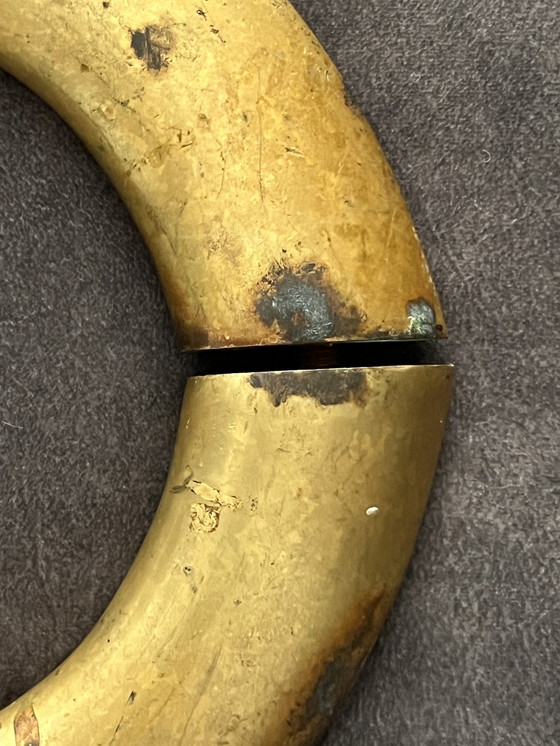 Image 1 of Modernist Bronze Handle , Vintage , Jugendstil . Großes Format .