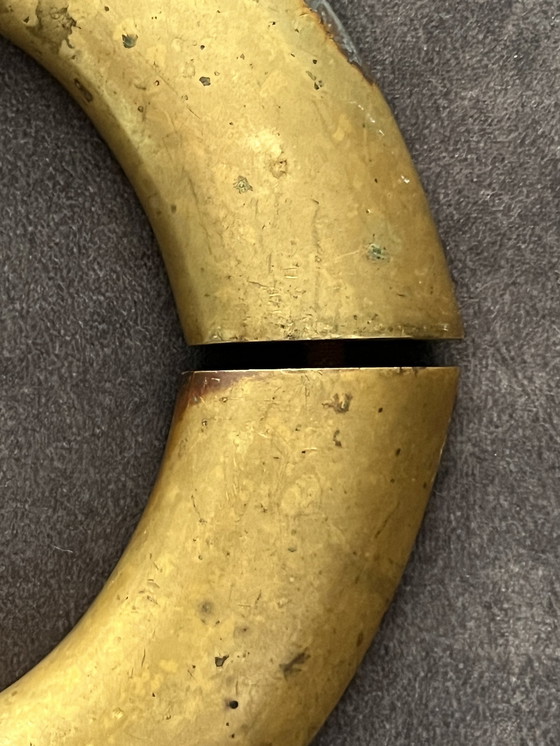Image 1 of Modernist Bronze Handle , Vintage , Jugendstil . Großes Format .