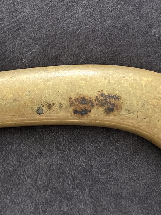 Image 1 of Modernist Bronze Handle , Vintage , Jugendstil . Großes Format .