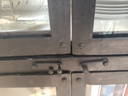 Industrielle Schwarz/Glas-Vitrine