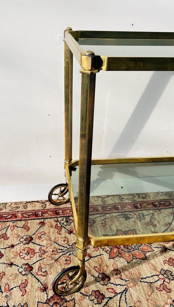 Image 1 of 70S Servierwagen * Vintage Hollywood Regency * Rolltisch