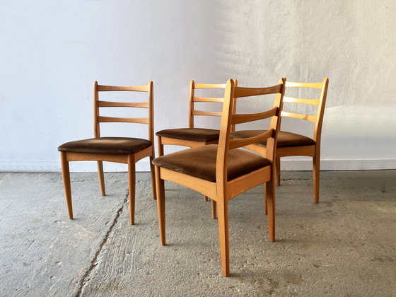 Image 1 of Satz von 4 1970'S Mid Century Esszimmerstühle von Schreiber
