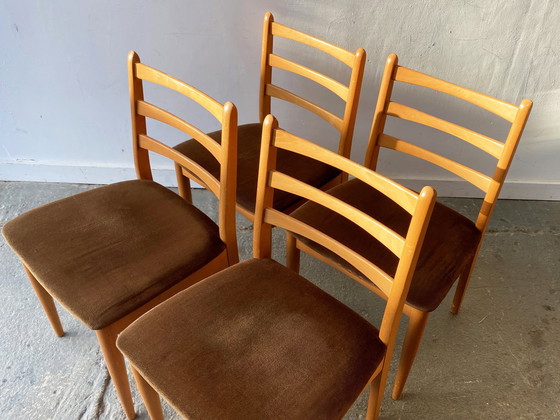 Image 1 of Satz von 4 1970'S Mid Century Esszimmerstühle von Schreiber