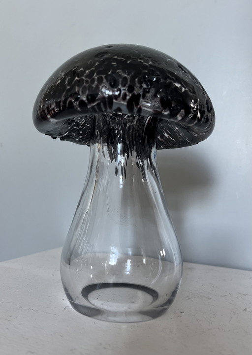 Vintage Design Pilz Glasobjekt