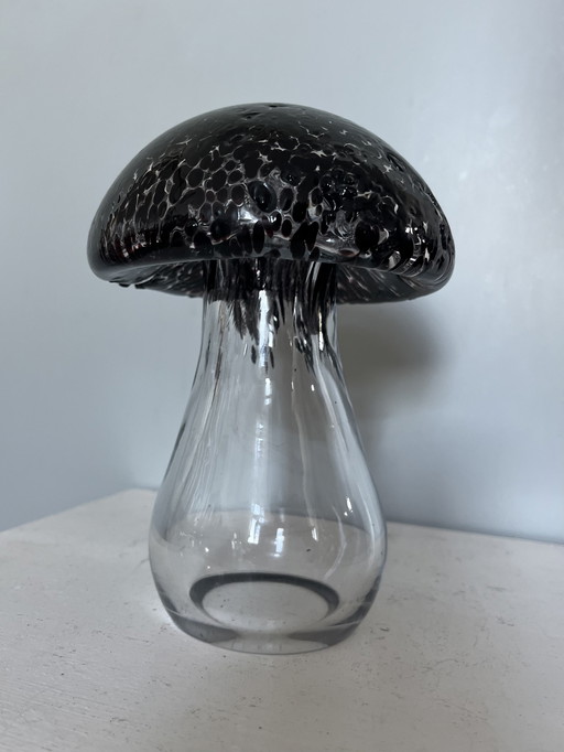 Vintage Design Pilz Glasobjekt