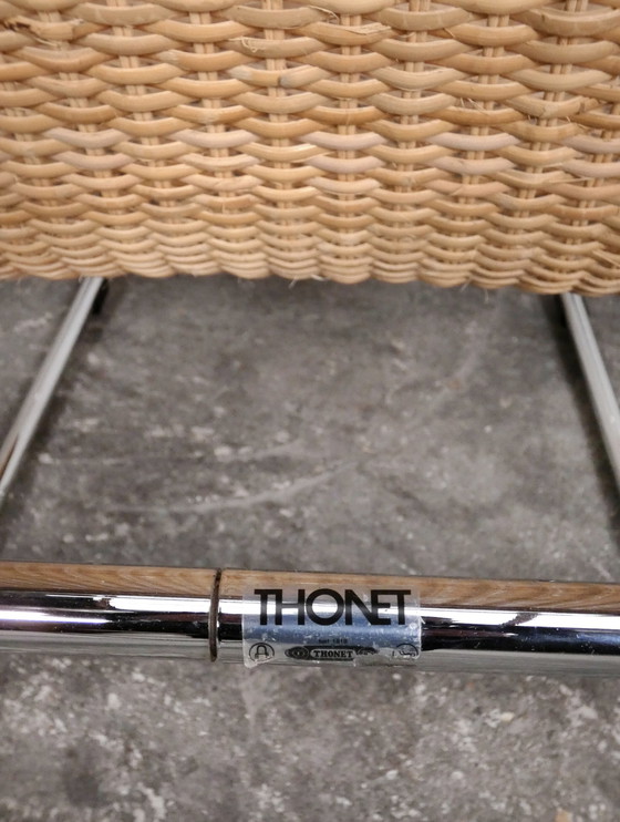 Image 1 of Thonet S35 Stuhl und Gepo Chrom-Stehlampe