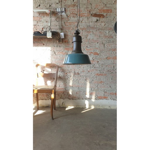 Hängeleuchte Vintage Industrial OBz von Wilkasy A23, 1950er Jahre