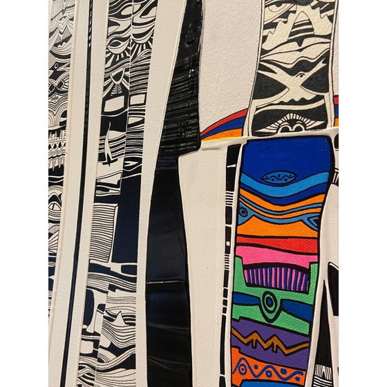 Image 1 of Acryl auf alter Leinwand "ToteM 01" von Alain Carpentier