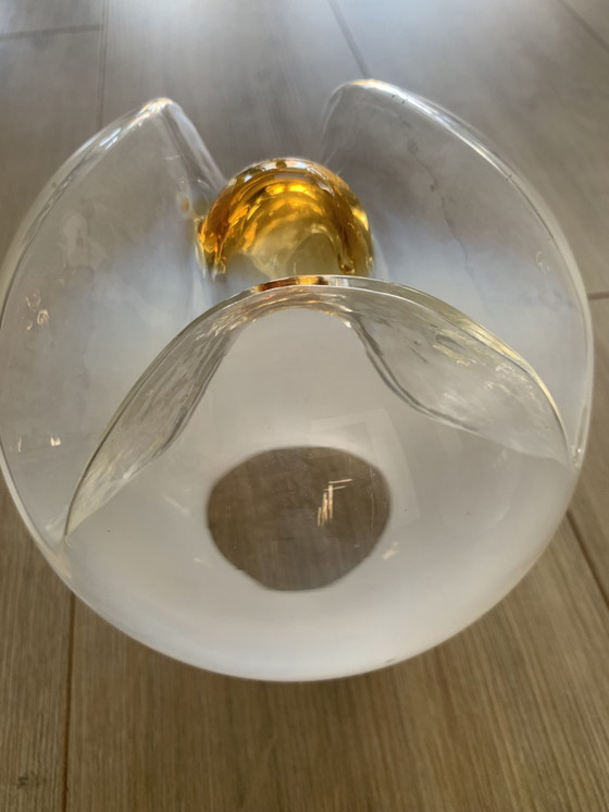 Image 1 of Seltene, alte Mazzega Murano Pendelleuchte mit 5 Kugeln