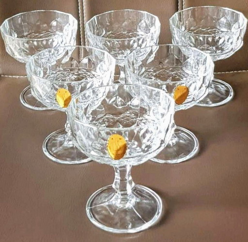 Champagnerschalen, Italien Vintage Neu!