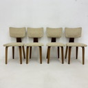 Satz von 4 Mid Century Modern Cor Alons Sperrholz Esszimmerstuhl Dutch Design , 1960S