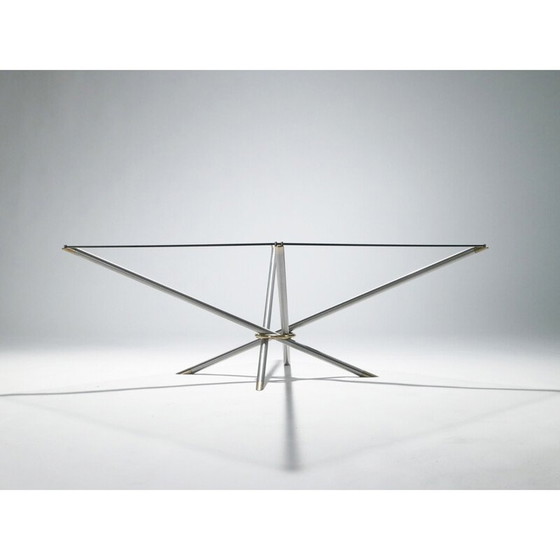 Image 1 of Vintage Couchtisch aus Rotguss und Messing, 1970