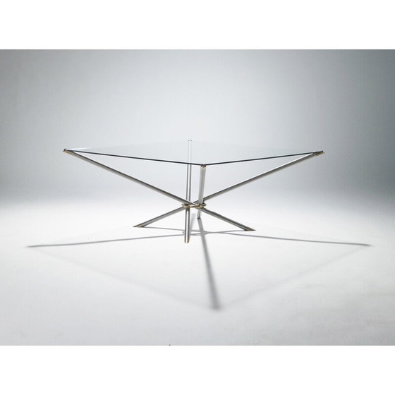 Image 1 of Vintage Couchtisch aus Rotguss und Messing, 1970