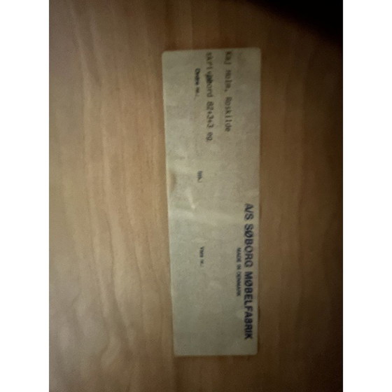 Image 1 of Schreibtisch aus Eichenfurnier und Messing von Borge Mogensen für Søborg, 1960