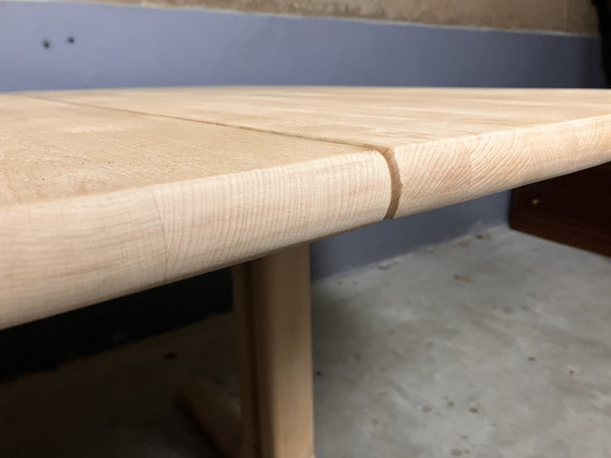 Image 1 of Dänisches Design Buche Esstisch Oval Ausziehbar