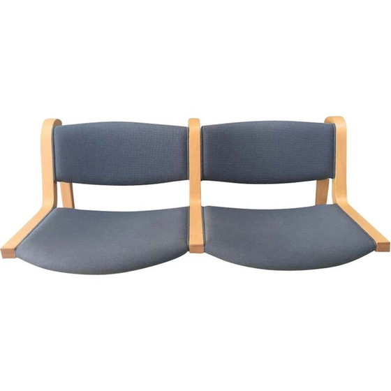 Image 1 of Vintage-Wandbank mit 2 Sitzplätzen, Rud Thygesen und Johnny Sørensen