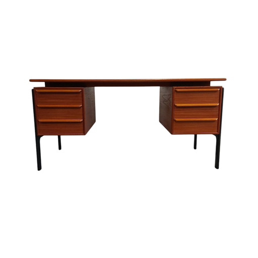 Freistehender dänischer Schreibtisch im Vintage-Stil, Chefschreibtisch