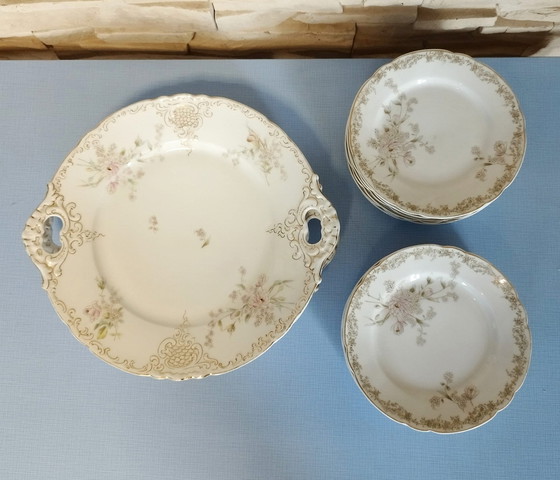 Image 1 of Frühstücksset, K&As Porzellan, Rosenthal Pompadour Von 1937-39