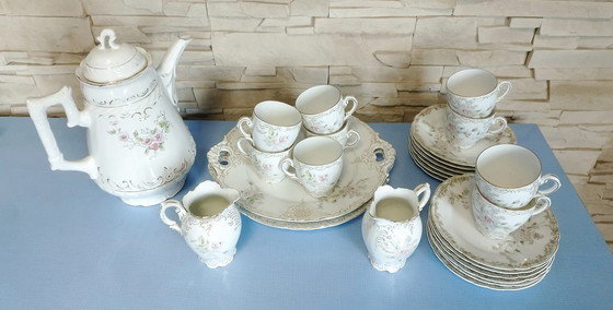 Image 1 of Frühstücksset, K&As Porzellan, Rosenthal Pompadour Von 1937-39