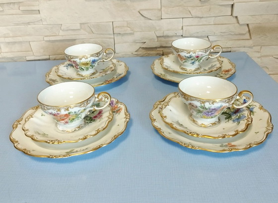 Image 1 of Frühstücksset, K&As Porzellan, Rosenthal Pompadour Von 1937-39
