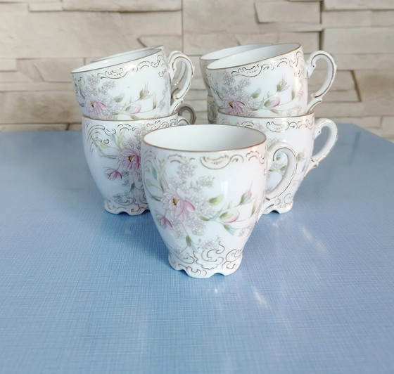 Image 1 of Frühstücksset, K&As Porzellan, Rosenthal Pompadour Von 1937-39