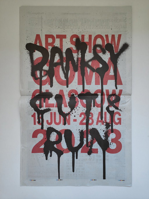 Offizielle Banksy Ausgabe des Herald
