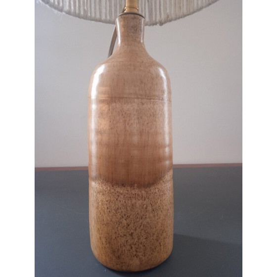 Image 1 of Vintage Keramiklampe mit Seilschirm