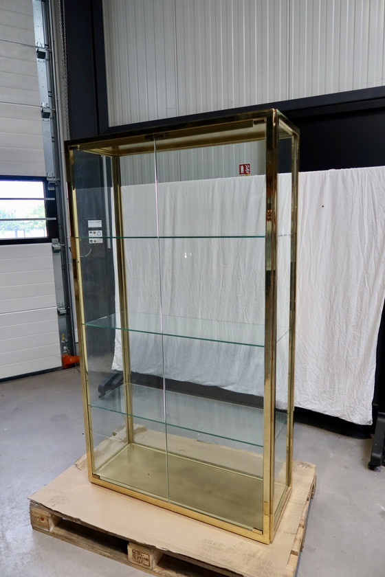 Image 1 of Vitrine aus Messing im Vintage-Look