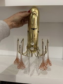 Wandleuchte aus Muranoglas in Tränenform, Italien, 1970er Jahre