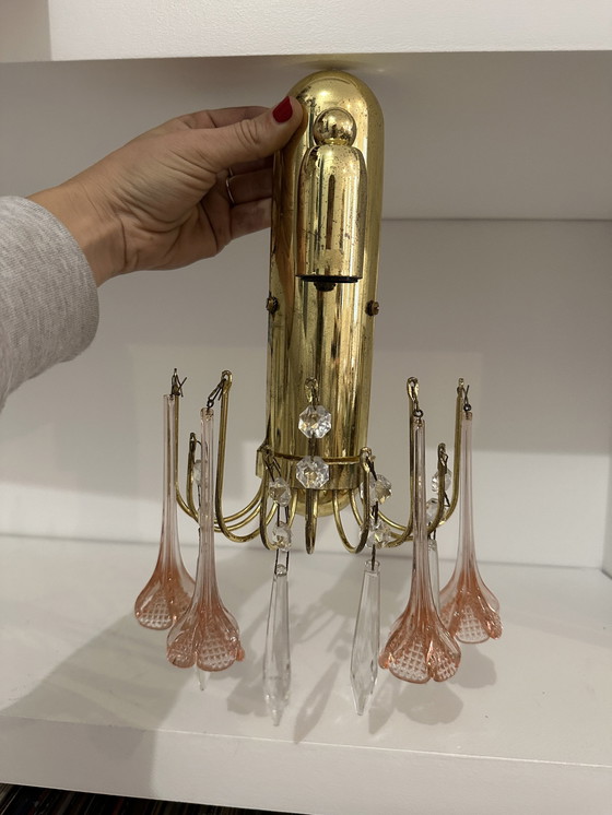 Image 1 of Wandleuchte aus Muranoglas in Tränenform, Italien, 1970er Jahre