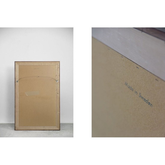 Image 1 of Vintage Palisander Frisiertisch mit Oblong Spiegel skandinavischen 1970er