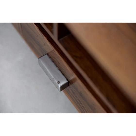 Image 1 of Vintage Palisander Frisiertisch mit Oblong Spiegel skandinavischen 1970er