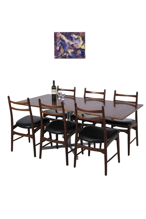 Klapptisch mit Palisanderplatten