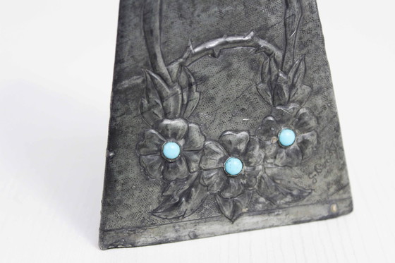 Image 1 of Jugendstil Vase Aus Zinn G.Penot, Frankreich 1930