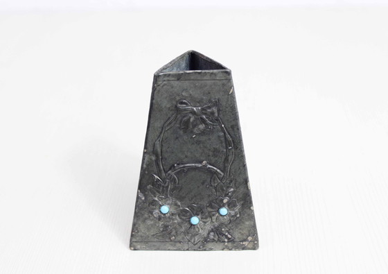 Image 1 of Jugendstil Vase Aus Zinn G.Penot, Frankreich 1930