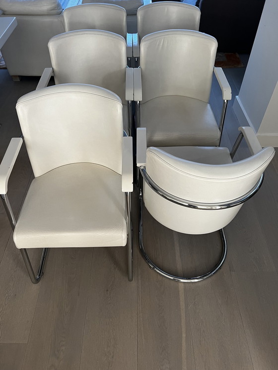 Image 1 of 6x Jan Des Bouvrie Esszimmerstuhl